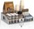Coffee Station Organizer with 4 Compartments, K Cup Holder Storage Basket for Coffee Pods, Cups, Condiments, Sturdy Countertop Organizer for Kitchen Office Desktop Coffee Bar Accessories Metal Silver