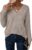JUSTFASHIONNOW Long Sleeve V Neck Shirts