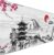 Japanese Landscape Large Mouse Pad, Large Extended Mouse Pad for Home Office Gaming Work 31.5×15.7inch, Big Computer Mousepad Waterproof Non-Slip Rubber Mice Pads Stitched Edges