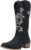 JEOSSY Womens Mid Calf Embroidery Cowboy Boots