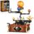 Spinning Solar System Space Building Kit, Compatible with Lego Space, STEM Model with Rotating Planets, Rocket Sets STEM Educational Space Toy Solar System Gifts for Adults Teens 14+