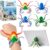 Octopus Fidget Toy – Sensory Stress Relief Toy with Suction Cups for Kids Teens and Adults – Bendable Tentacles Squishy Toy for Anxiety Relief (2 Pcs-Camoblue&Rainbow)