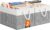 StorageTastic Storage Bin,Collapsible Storage Basket For Organizing,Large Storage Boxes With Rope Handles,Storage Containers,White & Grey,2 Pack