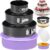 Springform Pan Set of 3 Nonstick Spring Form Pan for Cheesecake | Leakproof Springform Cheesecake Pan 4 7 9 Inch with Protector for Water Bath, Spring Cheese Cake Pans for Baking, 50Pcs Paper