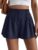 BTFBM Womens Shorts Casual 2026 Spring Summer Elastic High Waisted Pleated Cotton Shorts Beach Vacation Outfits Pockets(Navy Blue,