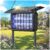 Solar Bug Zapper Outdoor,Solar Powered Bug Zapper Solar Mosquito Zapper Cordless Fly Trap with Dual Power & 6000mAh Battery, Solar Mosquito Zapper Outdoor for Backyard, Patio, Garden, RV, Camping