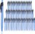 Retractable Blue Ballpoint Pen Pack of 50 Blue Pens Bulk for Smooth Writing 1.0mm Medium Blue Ink Pen with Comfort grip, Idea for Journaling, Planner, Note Taking Office School Supplies