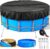 ROMIVO 12Ft Round Black Above Ground Pool Cover