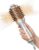 SHEGLAM Hair Mini Blow Dryer Brush, Travel Dual Voltage 120V-240V Hot Air Brush Styler, 35000 RPM Hair Dryer Brush with 2 Heat Settings for Smooth Anti-Frizz Blowouts, Adds Shine, Volume & Fullness