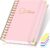 Lined Spiral Journal Notebook for Women Men, Medium A5 300 Pages, College Ruled Hardcover Notebooks for Work and Note Taking, Journals for Writing – Pink