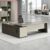 71 inch L Shaped Executive Desk with Drawers, Modern Computer Desk with Cabinet and Cable Management Gaming Table Business Furniture Workstation for Home Office Brown