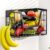 Magnetic Shelf for Fridge, Fruit Potato and Onion Storage Bins, Magnetic Spice Rack Shelves for Side of Refrigerator, Fruit Basket Magnetic Fridge Shelf Kitchen Pantry Organizer Storage