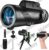 Monocular Telescope HD Long Range Viewing Scope with Smartphone Adapter and Portable Tripod