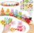 Train Set Toy for Toddler 1 2 3 Year Old, Realistic Mist Steam Electric Farm Animal Train Set Music & Lights, Early Learning Counting Matching & Sorting, Xmas Birthday Gifts for Baby Boys Girls 18M+