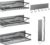 5 Pack Multifunctional Magnetic Shelves for Refrigerator Spice Rack