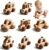8PCS Wooden Baby Toys,Montessori Push Pull Wooden Cars,FSC Natural Wood Gift for 1-3 Toddlers Boys Girls