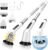 Electric Spin Scrubber for Cleaning Bathroom, Shower Scrubber Cordless Cleaning Brush with IPX7 Waterproof & 2 Speed, 3 Flat Brush Heads, Bathroom Cleaning Supplies for Shower Tub Kitchen Tile Toilet