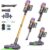 AlloyMove Cordless Vacuum Cleaner, 550W 50KPA 80Mins Self-Standing Cordless Vacuum for Home, With Wall Mount Charging/LED Display/Anti-Tangle Brush Stick Vacuum for Carpet/Pet Hair/Hardwood Floor, A05