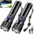 AKNEAR Super Bright Rechargeable Flashlight 2 Pack