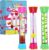 Sensory Fidget Tubes – Calming Toys for Kids- Sensory Tube with Glitter Bottle, Gravity Spinner, Bubble Drop Spiral – Fidget Toys for Classroom, Desk Decor, Stocking Stuffers ( 3 Pack )