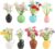 Cute Mini Vase Magnets for Fridge, Refrigerator Magnets Decorative – 8 Pcs Small Resin Vases with Artificial Flowers, Kitchen Decor Office Locker Whiteboard Gifts