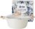 FDN Titanium Ceramic Cooking Pot with Lid, Pfos & Pfoa Free Nonstick Stock Pot, Large Soup Pot, Big Pots for Cooking, Multipurpose Cookware, Ollas Antiadherentes Para Cocinar, Cacerolas, White