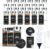 OMOZUN 24Pcs Spice Jars with Stainless Steel Lids