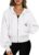 ANRABESS Zip Up Hoodie Cropped Sweatshirt