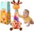 JISONCASE Talking Dancing Giraffe Baby Toy, Adjustable Volume Tummy Time Toy Repeating What You Say, Singing Mimicking Recording Sensory Education for Toddlers Boy Girls | Talking singing giraffe toy with record & repeat, adjustable volume, mimicking function, music, and sensory play for gifts