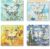 4 Pieces Golden Metal Butterfly Bookmarks with Chain, Art Oil Painting Scenery Bookmarks, Colorful Butterfly Book Marks Gifts for Book Lovers, Readers