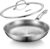Titanium Pans for Cooking, 12 Inch Non-Toxic Frying Pan with Lid