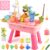 Mobelixy Upgraded Toddler Sand Water Table Toy with Electric Water Pump, Kids Sand Water with Faucet/Play Food Accessories/Fishing Toy, Kitchen Play Sink Toys for Girl Boy Age 3+ (Pink)