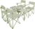 COLORSOUL 5 Pcs Camping Chair and Folding Camping Table