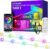 Permanent Outdoor Lights, 100FT RGB+IC Smart Eaves Lighting with 50 LEDs, 16 Million Colors, IP68 Waterproof, for Year-Round and Holiday Use