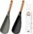 Silicone Cooking Spoons with Wood Handle S-Hooks 2-Pack