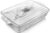 MALACASA 4.4 Qt Casserole Dish with Lid