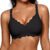 OEAK Women Value Series Jelly Bras Wireless Pushup Convertible Bra Black,M