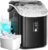Antarctic Star Countertop Ice Maker with Soft Chewable Pellet Ice, 34lbs/24Hrs, One-Click Operation, Self-Cleaning Portable Peddle Ice Machine with Ice Scoop for Kitchen,Office,Bar