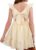 Stelle Girls Square Neck Flutter Sleeve Tie Back Dress