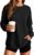ANRABESS Women’s Long Sleeve Crewneck Sweatshirts Curved Hem Shirts