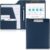 ProCase Clipboard Folder Portfolio, A4 Leather Padfolio Clipboard, Professional Business Portfolio Folder for Interview Resume Office Conference -Darkblue