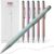 Morandi Gel Pens, 6 Pack Black Ink Pens, Premium Aesthetic Retractable Pens with Stylus,0.5mm Fine Tips, Quick-Drying Ink for Smooth Writing, for Journaling, School, Office, Teachers, Gifts