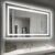 Hivone 40″X32″ LED Bathroom Mirror with Lights, Anti-Fog, Dimmable, Backlit + Front Lit, Smart Bathroom Vanity Mirror, Memory Function, Shatterproof, Tempered Glass (Horizontal/Vertical)