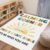 Maasechs 3 x 4 ft Calming Corner Rug, Sunshine Classroom Rug, Morandi