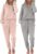 EKOUAER 2 Pack Womens Pajama Sets