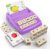 Educational Games for Kids Ages 3-8, Matching Letter Game for Kids Toys for 3-8 Year Olds Boys Girls Birthday Gifts for 3-8 Year Olds Girls Boys Preschool Kindergarten Educational Spelling Toys Purple