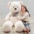 Misscindy Giant Teddy Bear Plush Stuffed Animals for Girlfriend or Kids 47 inch, (White)