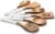 Wooden Spoons For Cooking, 6 Pieces Natural Acacia Wooden Cooking Utensils or Non-Stick Wood Kitchen Utensil Set for Kitchen Essentials, Wooden Cooking Utensils Set with Hanging Hole, White