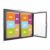71×36 Inch Lockable Enclosed Bulletin Board, Weather-Resistant Outdoor Noticeboard with 2 Locking Doors