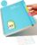 CAGIE Spiral Notebook 8.5 x 11 Lined Journal Notebook 7mm College Ruled 80 Sheets, 1 Subject A4 Hardcover Spiral Notebook for School Work and Notes with Multicolor Stickers, Blue